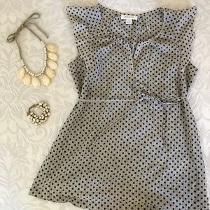 Flutter Cap Sleeve Blouse, Polka Dot, Maternity